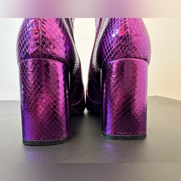 INC International Concepts Anila Purple Snake Block Boots -9-1/2M - Picture 8 of 16